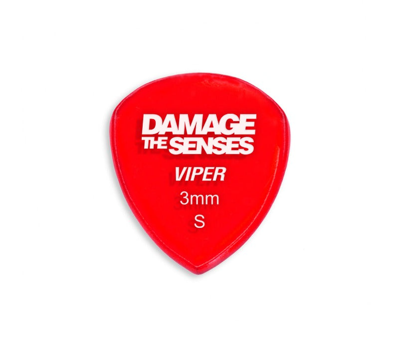 Acrylic Pick - Viper 3mm (Trans Red) Damage The Senses