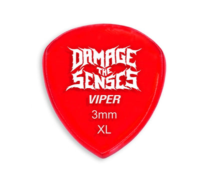 Acrylic Pick - Viper 3mm (Trans Red) Damage The Senses