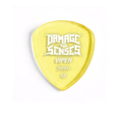 Acrylic Pick - Viper 3mm (Trans Yellow) Damage The Senses