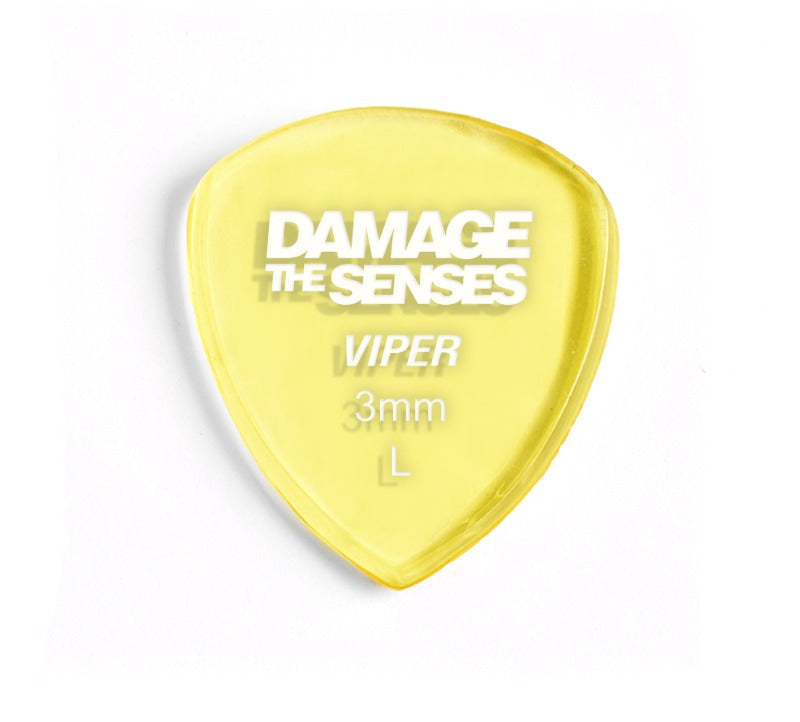 Acrylic Pick - Viper 3mm (Trans Yellow) Damage The Senses