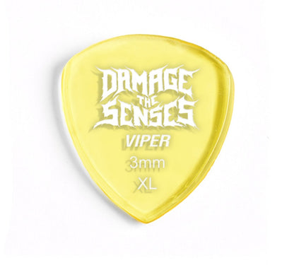 Acrylic Pick - Viper 3mm (Trans Yellow) Damage The Senses