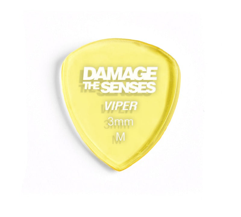 Acrylic Pick - Viper 3mm (Trans Yellow) Damage The Senses