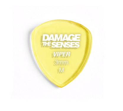 Acrylic Pick - Viper 3mm (Trans Yellow) Damage The Senses