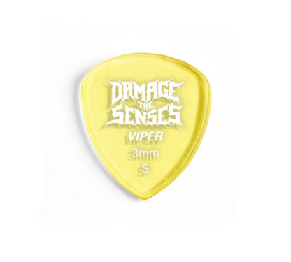 Acrylic Pick - Viper 3mm (Trans Yellow) Damage The Senses