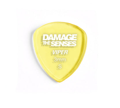 Acrylic Pick - Viper 3mm (Trans Yellow) Damage The Senses