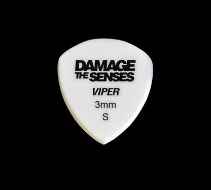 Acrylic Pick - Viper 3mm (White) Damage The Senses