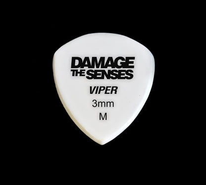 Acrylic Pick - Viper 3mm (White) Damage The Senses