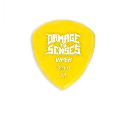 Acrylic Pick - Viper 3mm (Yellow) Damage The Senses