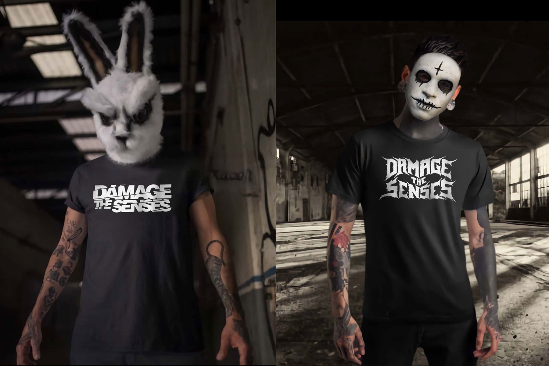 Damage The SensesT-Shirt Banner