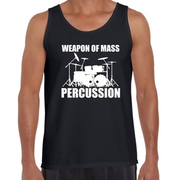 WEAPON OF MASS PERCUSSION Men's Singlet Damage The Senses