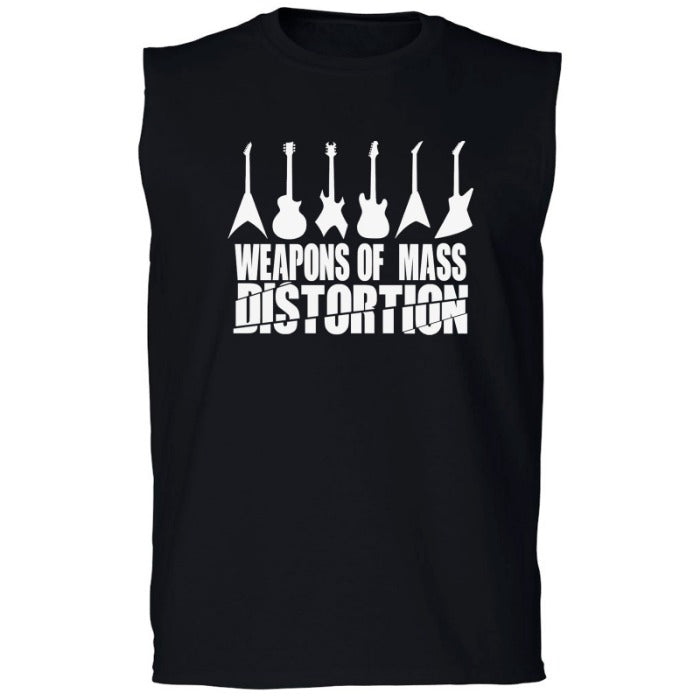 WEAPONS OF MASS DISTORTION Men's Muscle Tee Damage The Senses