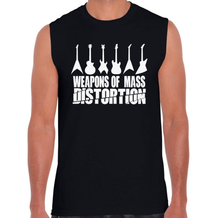 WEAPONS OF MASS DISTORTION Men's Muscle Tee Damage The Senses